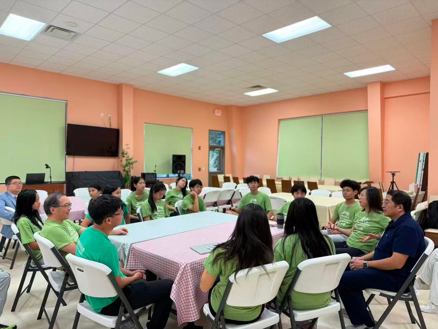 Volunteers gathered for a discussion at the 2026 Triad Annual Health Fair